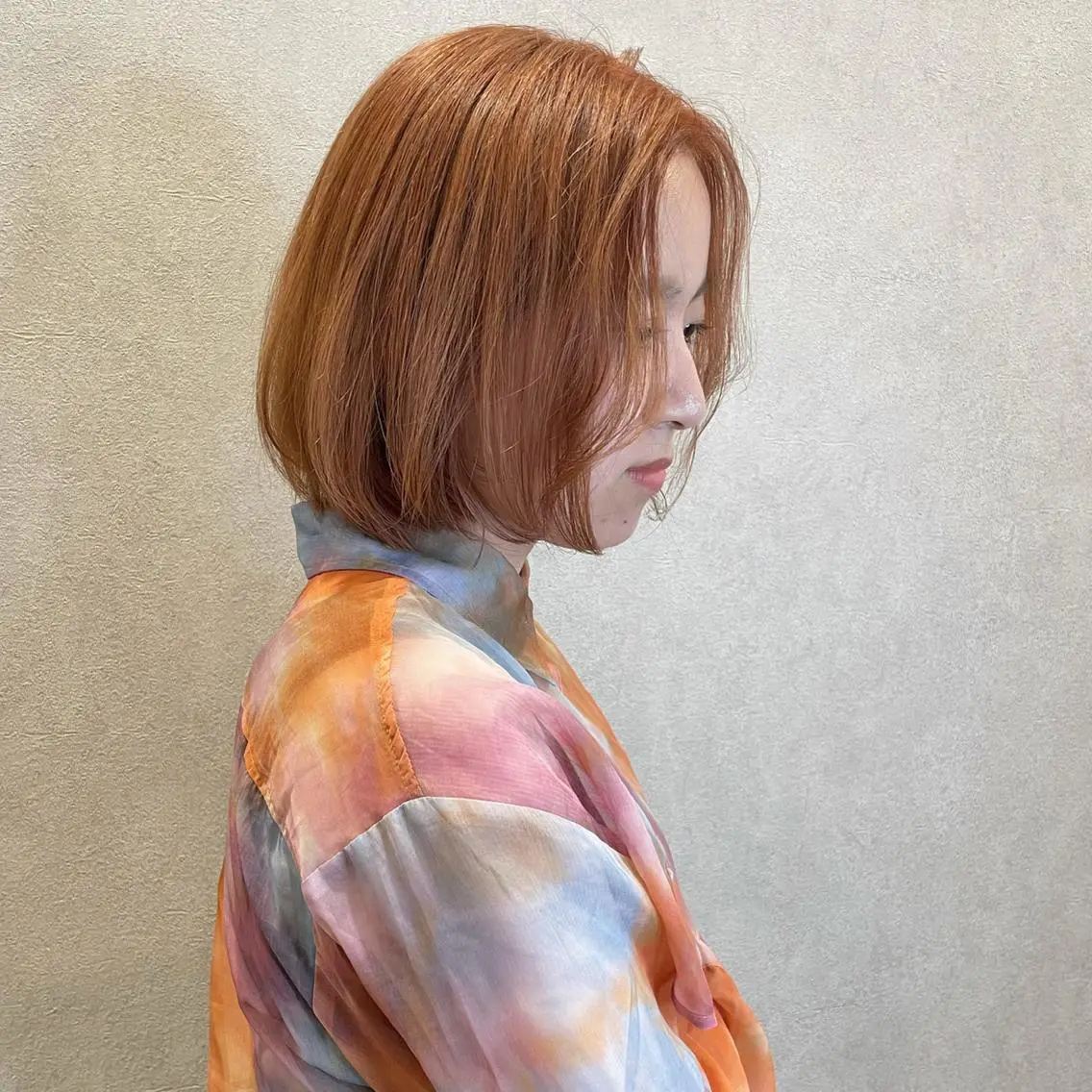 ミディアム 高評価多数◎ コテ巻きパーマ星明夏のヘアスタイル