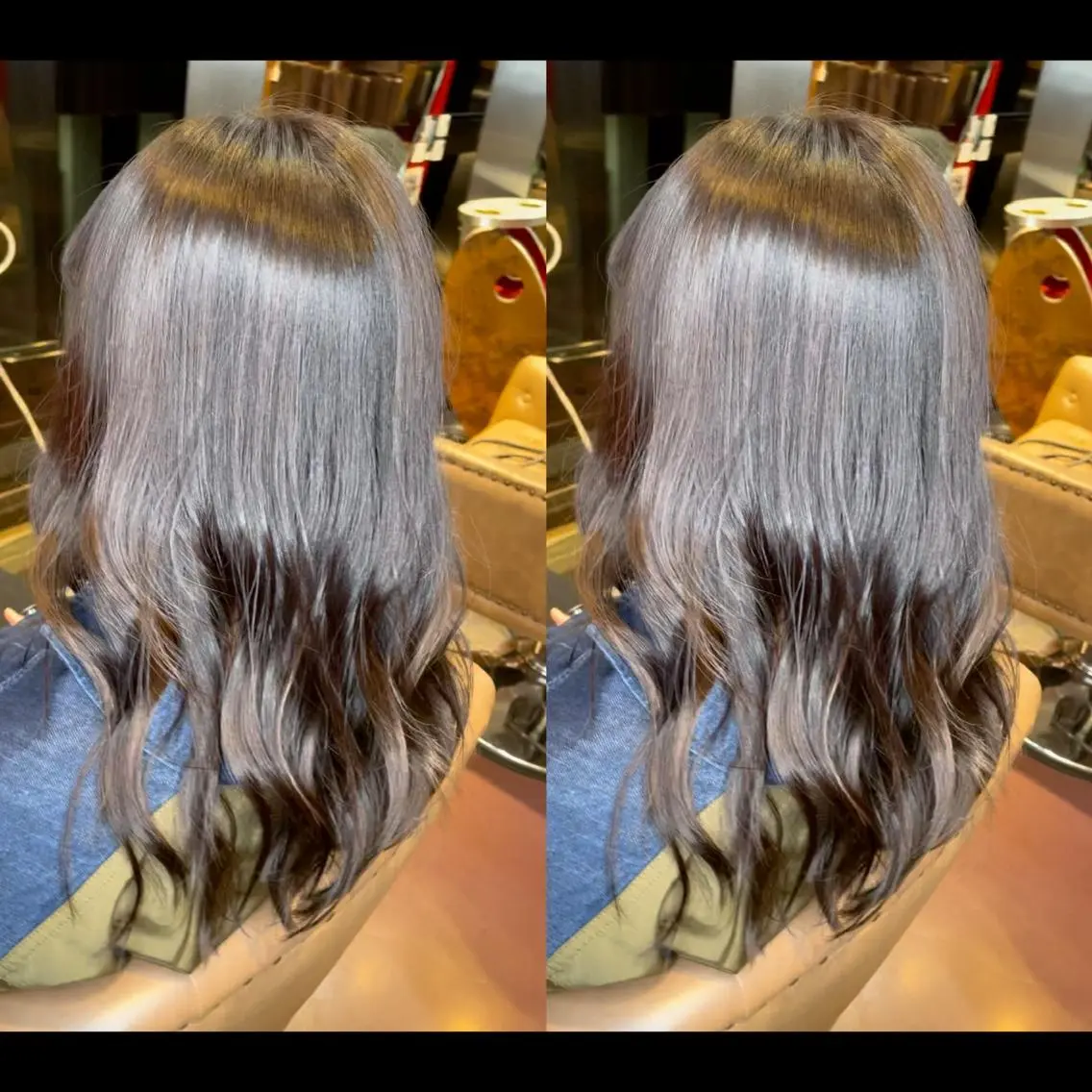 セミロング カラー ブラウンカラー トリートメント 👑派手髪/カット 👑ANRYのヘアスタイル