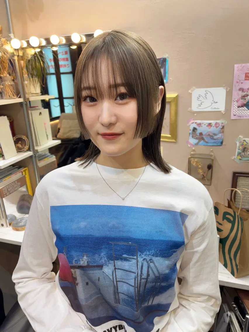 ショート カラー カット ヘアカラー トリートメント MIES amane(アマネ)のヘアスタイル