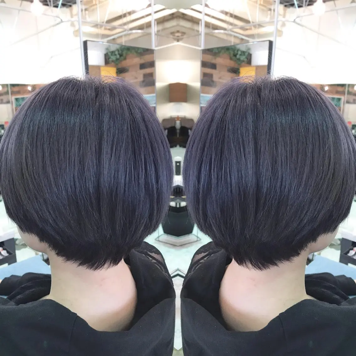 ショート カラー アッシュ ラベンダーカラー 青木 茂樹⭐️ 透明感カラーのヘアスタイル