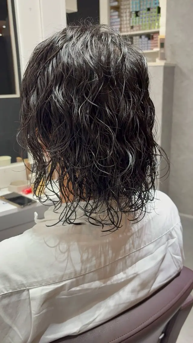 パーマ メンズ メンズパーマ カット パーマ メンズ特化 髪質改善 圭翔のヘアスタイル