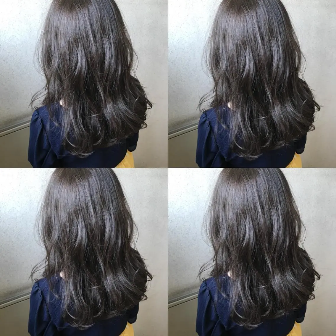 ミディアム カラー ヘアカラー 小栗 麻衣のヘアスタイル