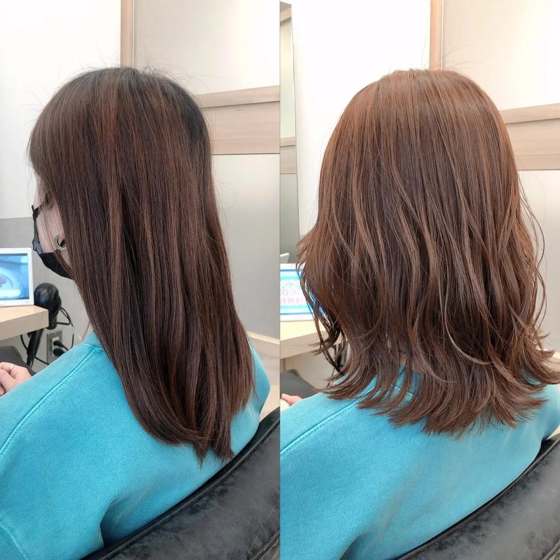 ミディアム カラー 西野 美空🍊のヘアスタイル