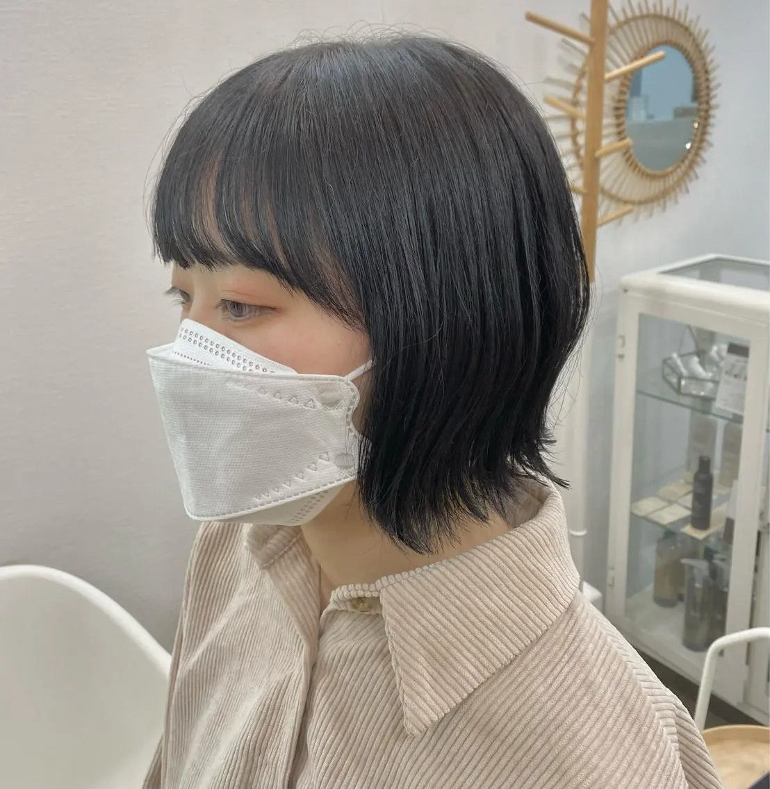 ショート カラー アッシュ ダークアッシュ ボブ トリートメント 🌻sunc kiwa🌻のヘアスタイル