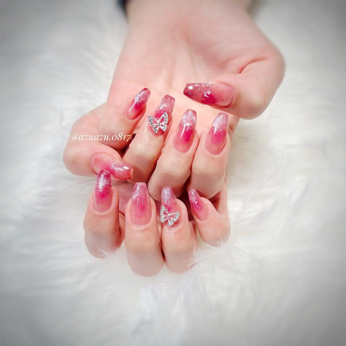 ネイル ジェルネイル ハンドネイル ﾍｱﾒｲｸ&ﾈｲﾙ ♥️Azuのネイルデザイン