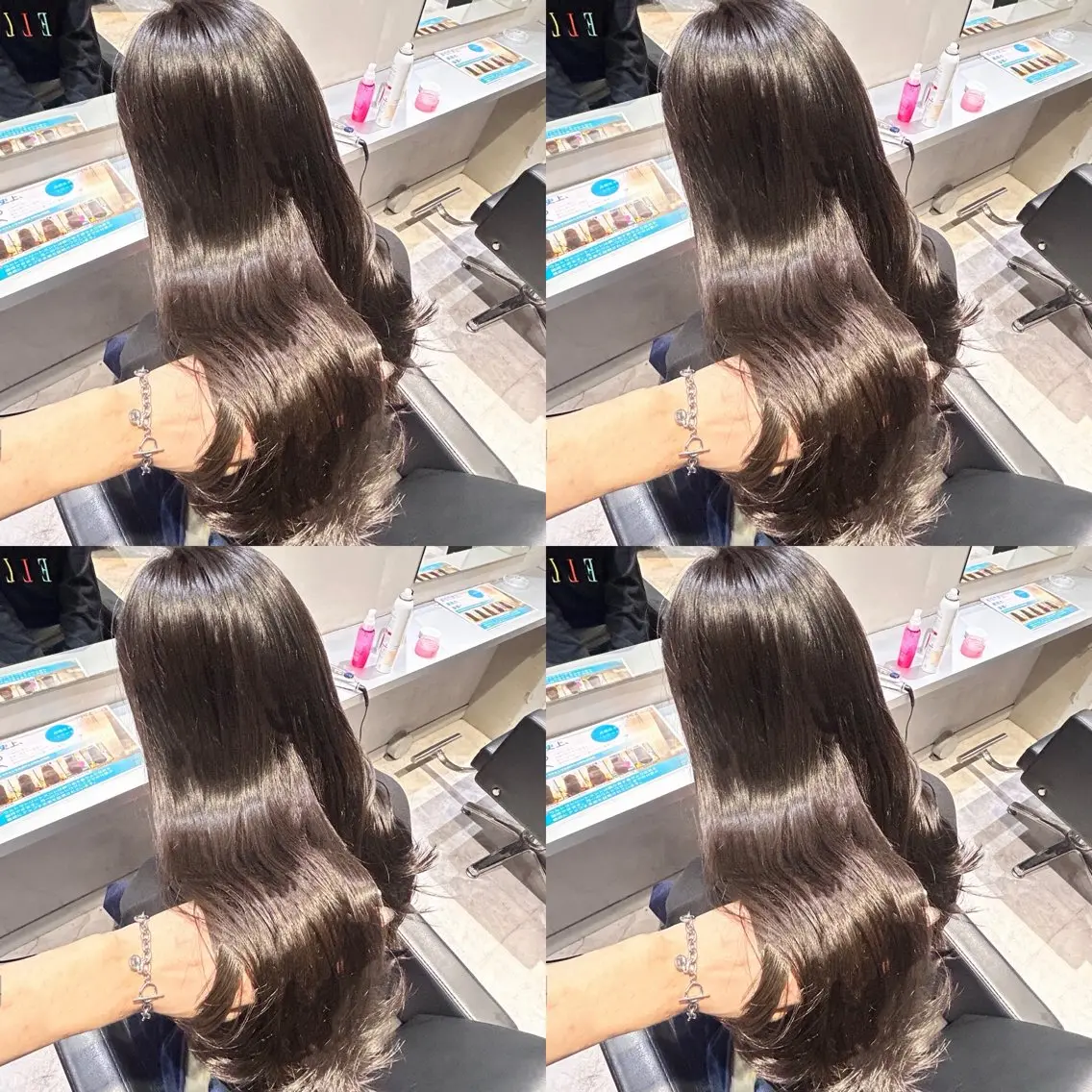 ロング カラー ヘアカラー トリートメント 艶髪×透明感カラー りこのヘアスタイル