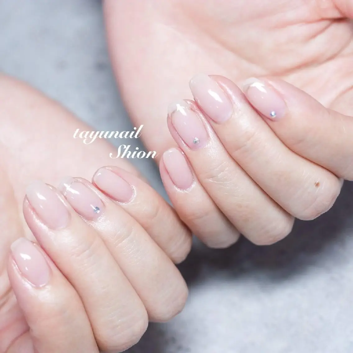 ネイル アートネイル ブルー ジェルネイル パラジェル 夏ネイル ネイルサロン 【たゆnail】のネイルデザイン