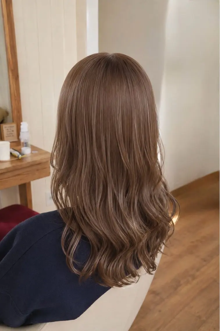 セミロング カット ヘアカラー トリートメント 艶髪カラー/髪質改善 細貝 舞利のヘアスタイル