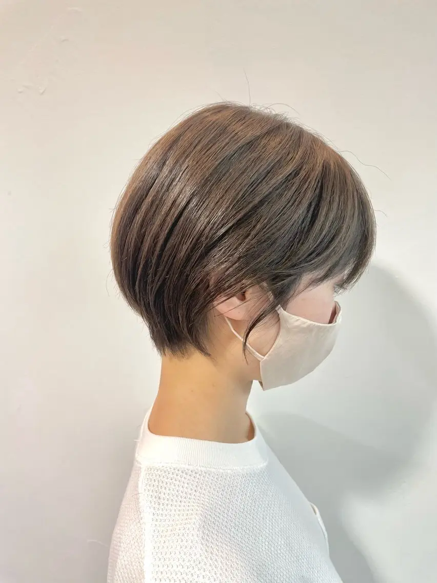 ショート カラー カット ヘアカラー ショート ボブ✂︎ 髙梨  遥のヘアスタイル