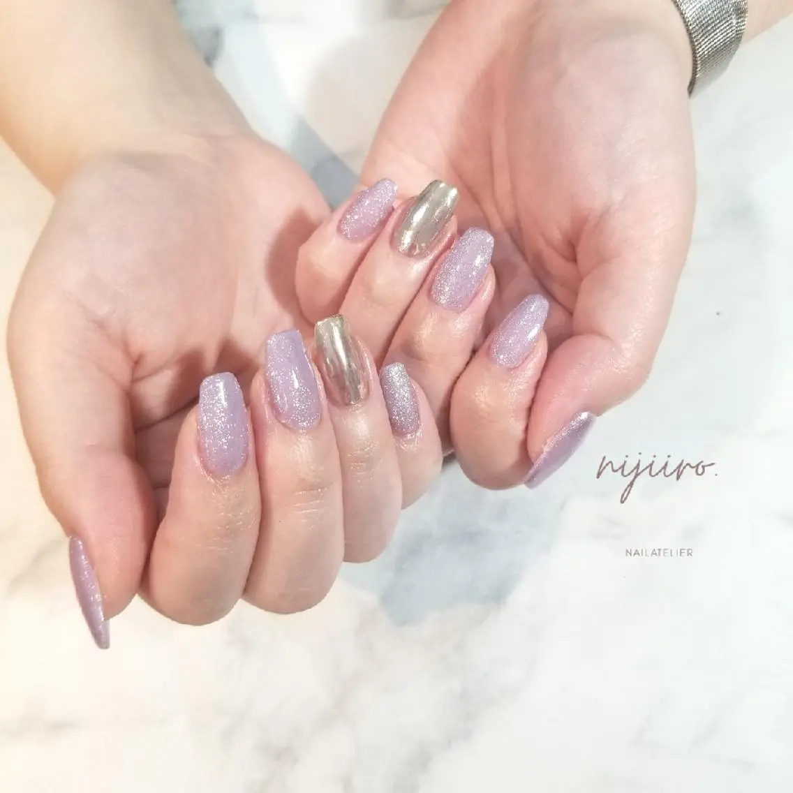 ネイル マグネットネイル ハンドネイル nijiiro🌈 サトウのネイルデザイン