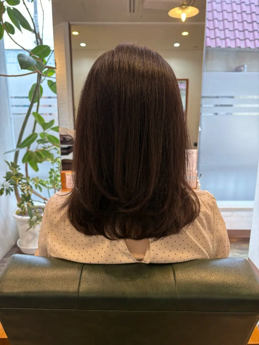 ミディアム MEGUMI 東加古川のヘアスタイル