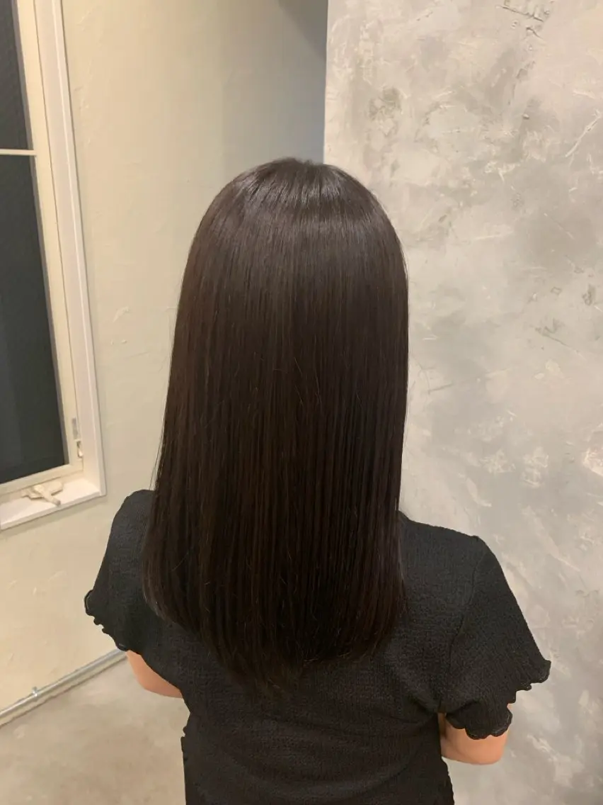 セミロング パープルカラー yui /山形/ BLUCKのヘアスタイル