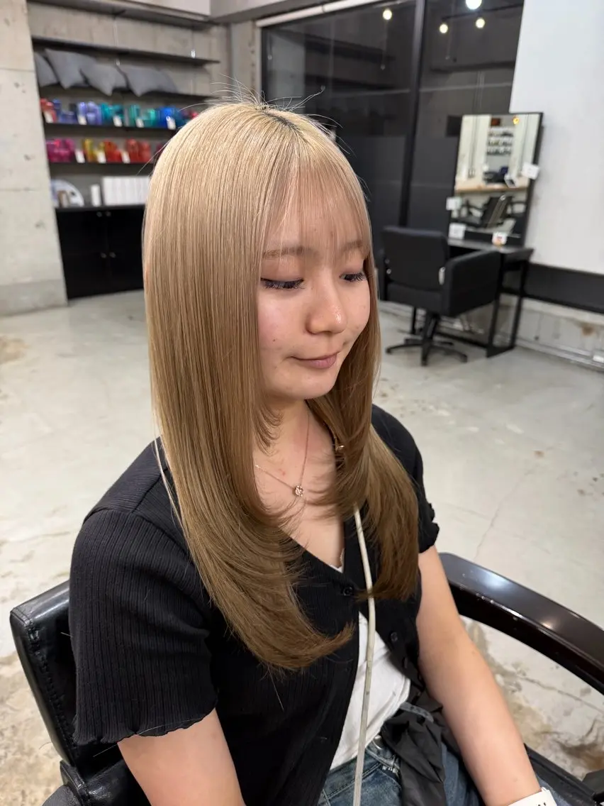 ロング カット 山中 望緒のヘアスタイル