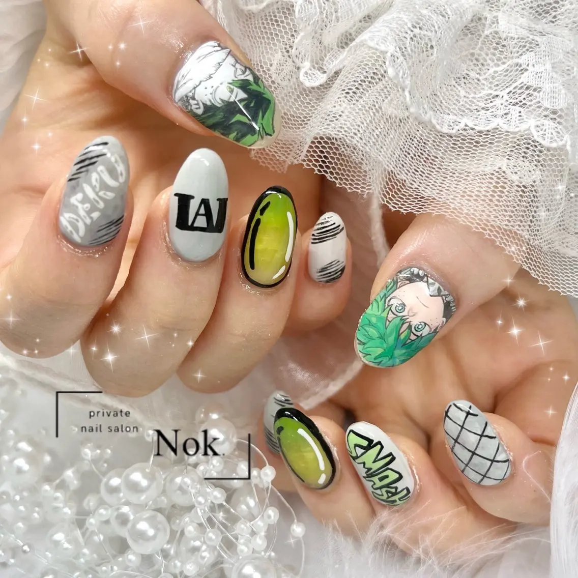 ネイル ハンドネイル 池袋痛ネイル Nok. 渡辺のネイルデザイン
