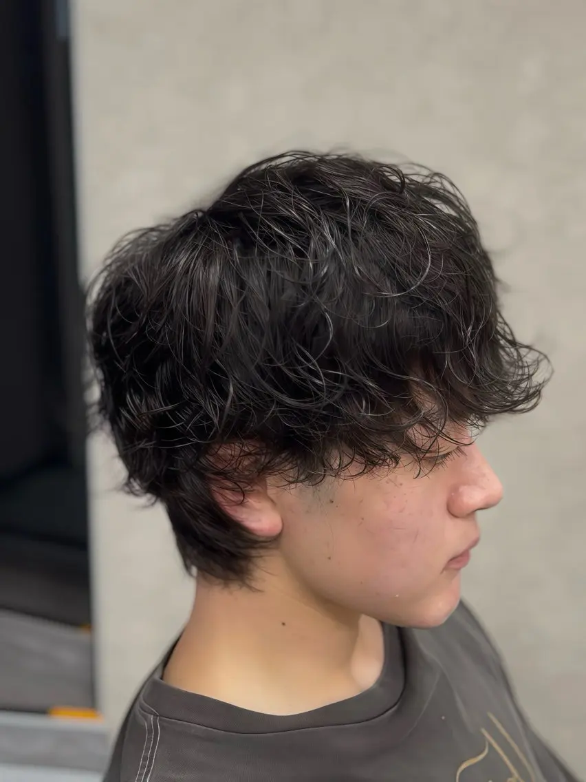 セミロング パーマ メンズ メンズパーマ セミロングパーマ 髪質改善 似合わせカット ニュアンスパーマ カット パーマ トリートメント 🔮メンズ縮毛矯正 メンズパーマ💎竹永のヘアスタイル
