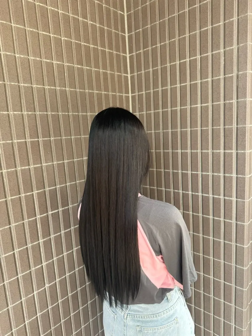 ロング カラー 髪質改善カラー透明感 ダブルカラー幕田のヘアスタイル