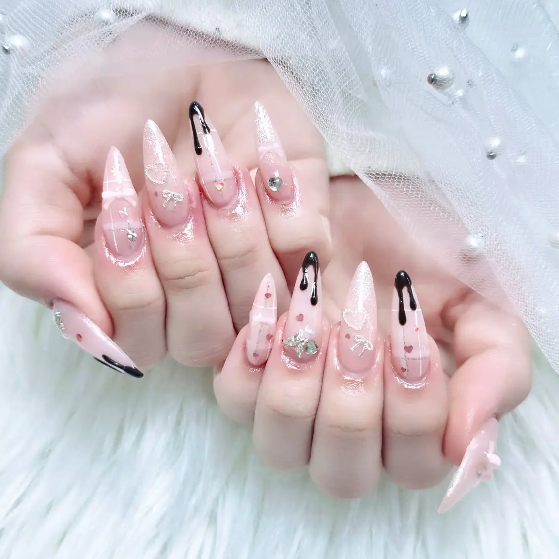 ネイル アートネイル オーロラネイル ブラウン ジェルネイル グラデーション ハンドネイル ハンドケア Nova Nailのネイルデザイン