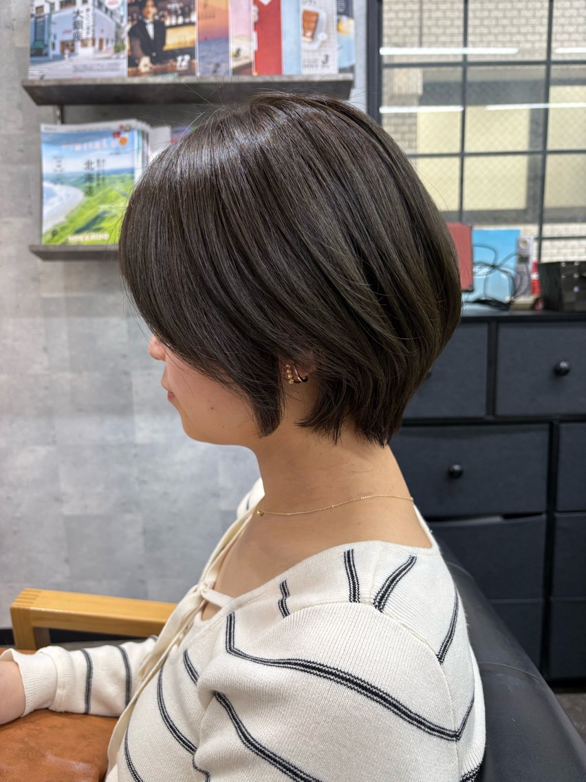 ショート カラー ショートボブ ボブ ショートヘア カット SHANTi 飯塚 ヘアセット/髪質改善のヘアスタイル