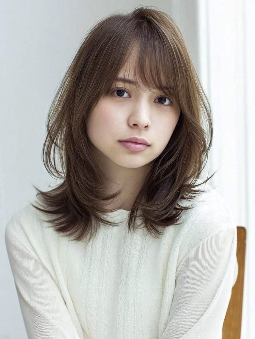 ロング 縮毛矯正 絶対綺麗な暖色カラー 🎯あります✨増渕✨のヘアスタイル