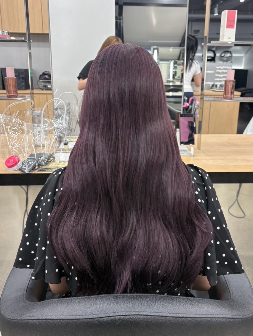 ロング ヘアカラー miku/ラベンダー 透明感カラー🪻❤︎のヘアスタイル