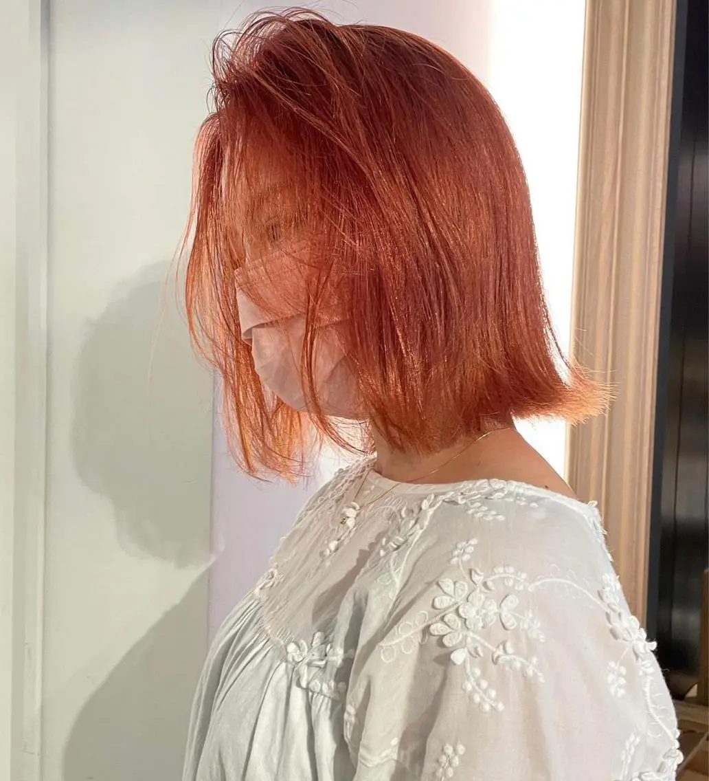 ミディアム カラー 🫧ハイトーン✨格安 より質💐マンツーマのヘアスタイル