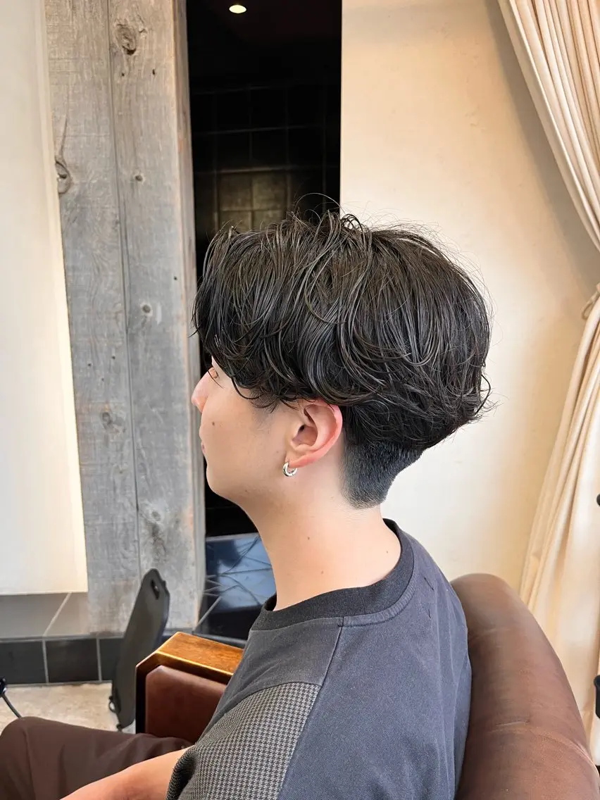 ショート パーマ メンズ メンズパーマ ニュアンスパーマ カット パーマ 🟢NEGi🟣 🫧髪質改善のヘアスタイル