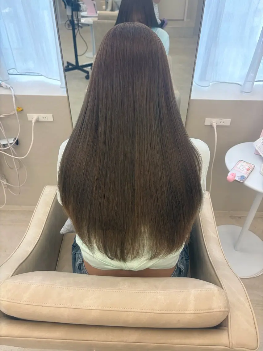 ロング カラー 透明感カラー 【大阪】艶髪♩髪質改 善♩透明感カラーのヘアスタイル
