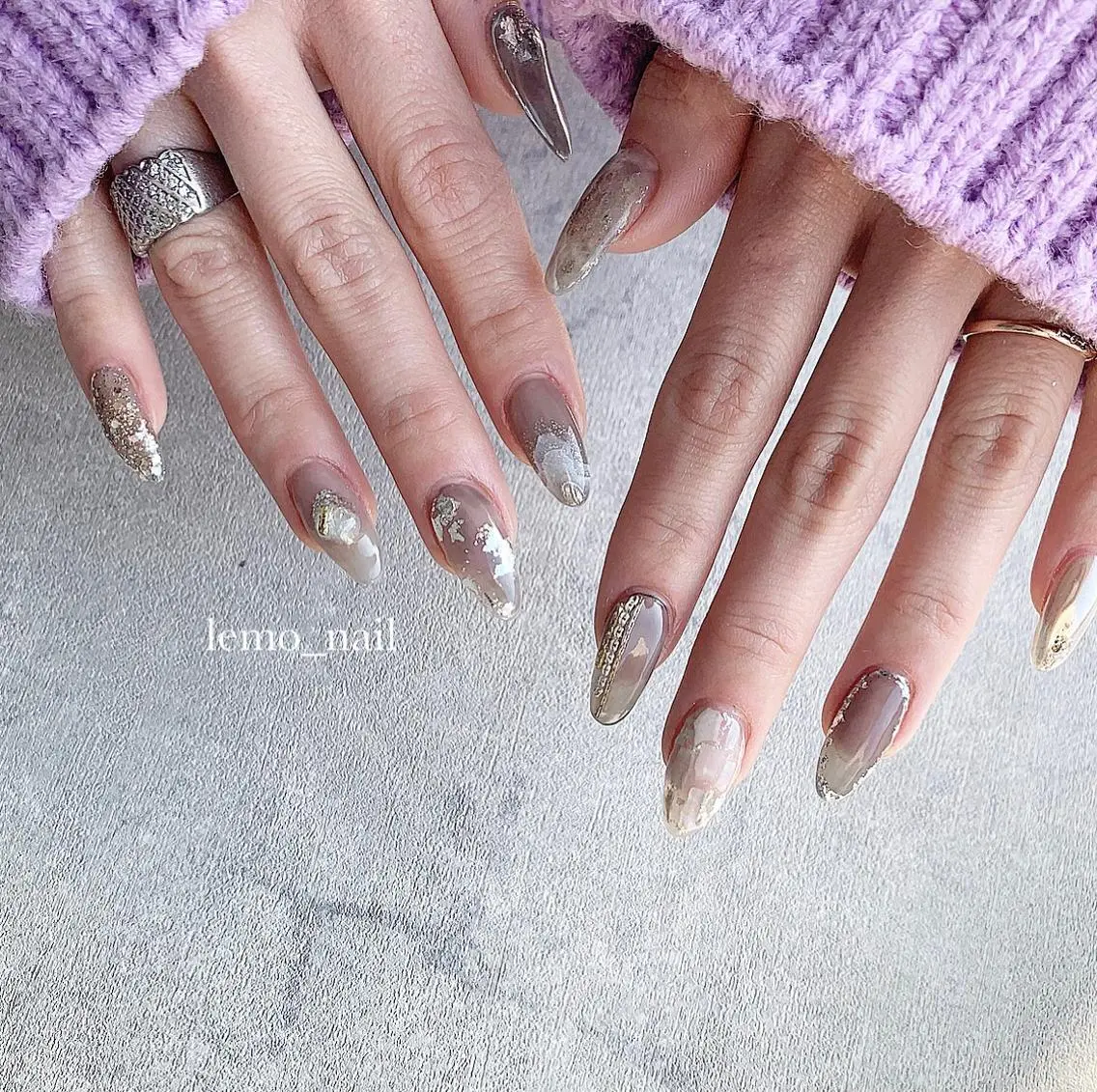 ネイル ニュアンスネイル オフィスネイル 春ネイル lemo_nail 🍋のネイルデザイン
