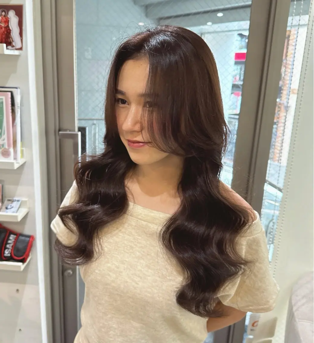 ロング カラー ブラウンカラー レイヤーカット カット ヘアカラー 🌈レイヤーカット/ ハイトーン🌈タクマのヘアスタイル