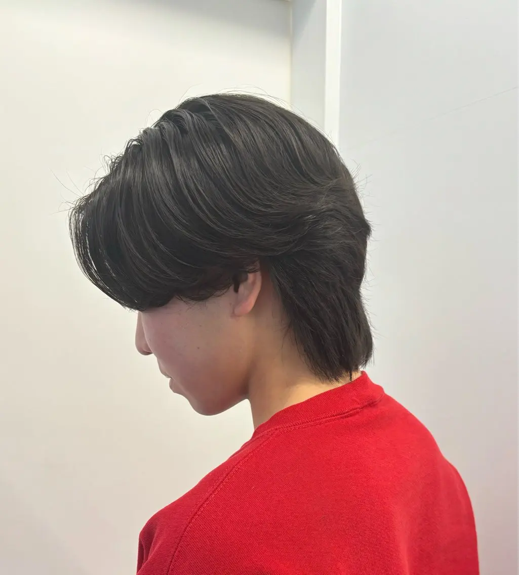 ショート カラー パーマ メンズ メンズパーマ カット パーマ トリートメント 森龍馬 メンズ専門美容師のヘアスタイル