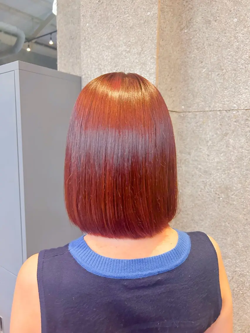 ミディアム カラー ヘアカラー トリートメント 🤡暖色レイヤー 🤡みさきのヘアスタイル