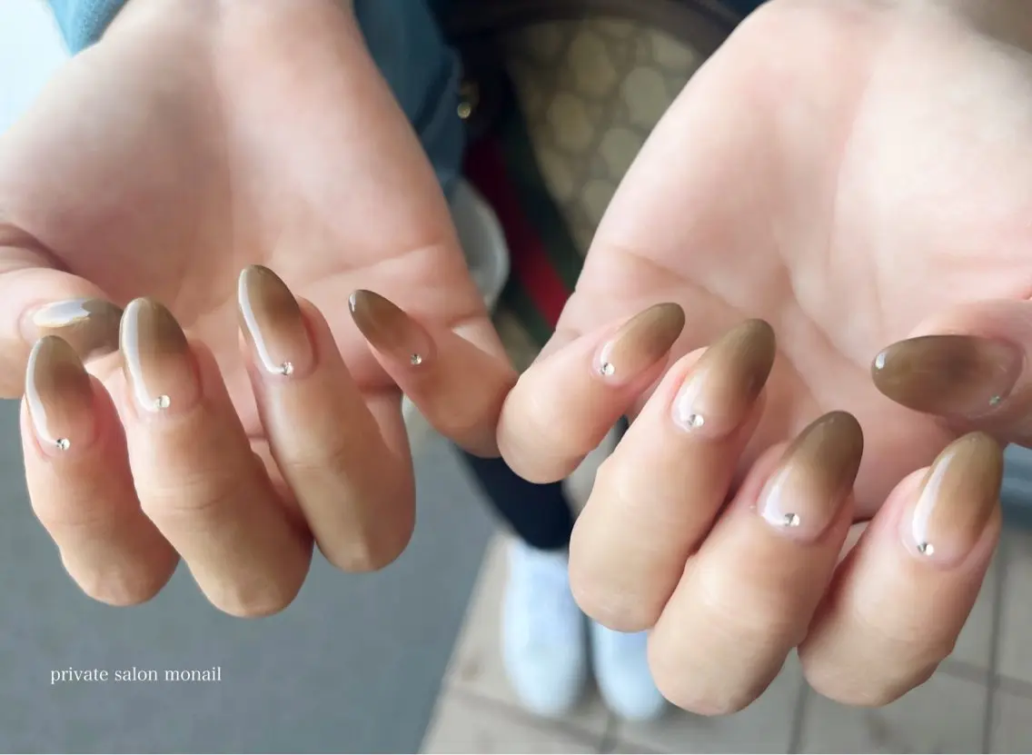 ネイル グラデーション ハンドネイル nail salon monailのネイルデザイン