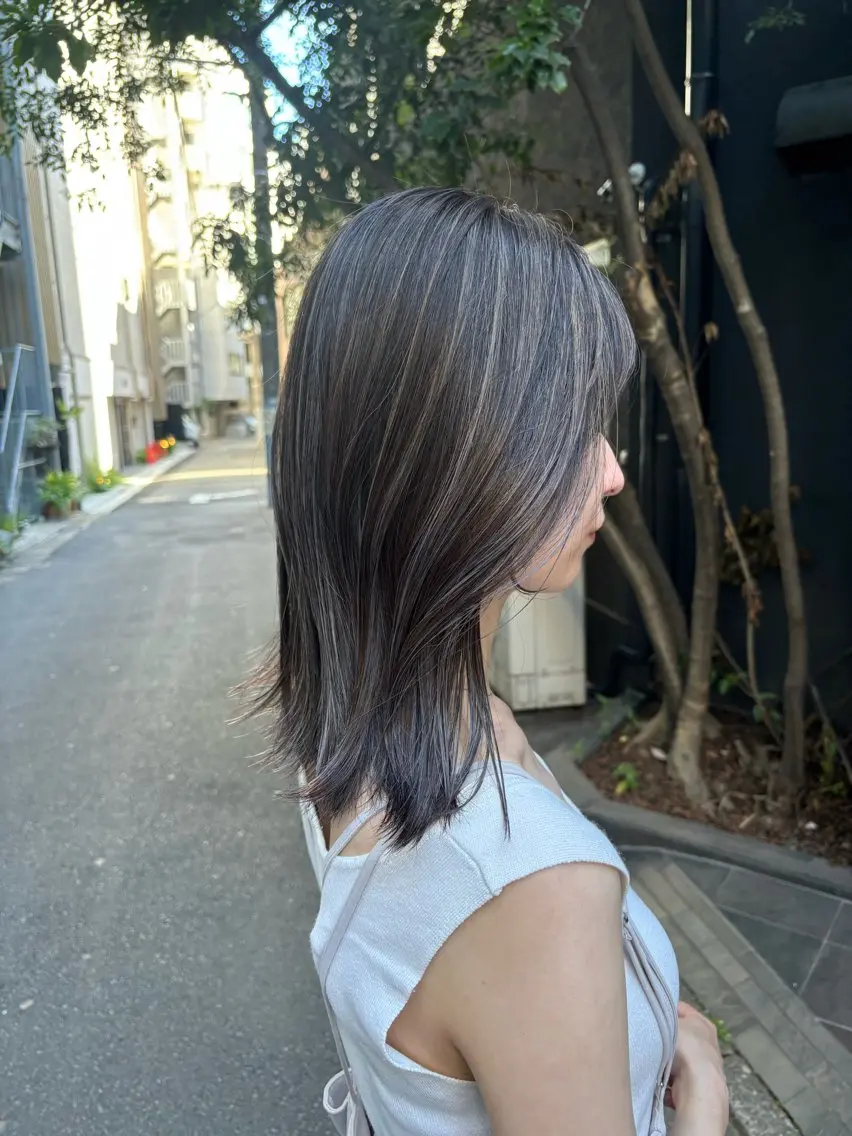 ミディアム カラー ヘアカラー トリートメント HIROKO / 透明感暖色カラー🎀のヘアスタイル