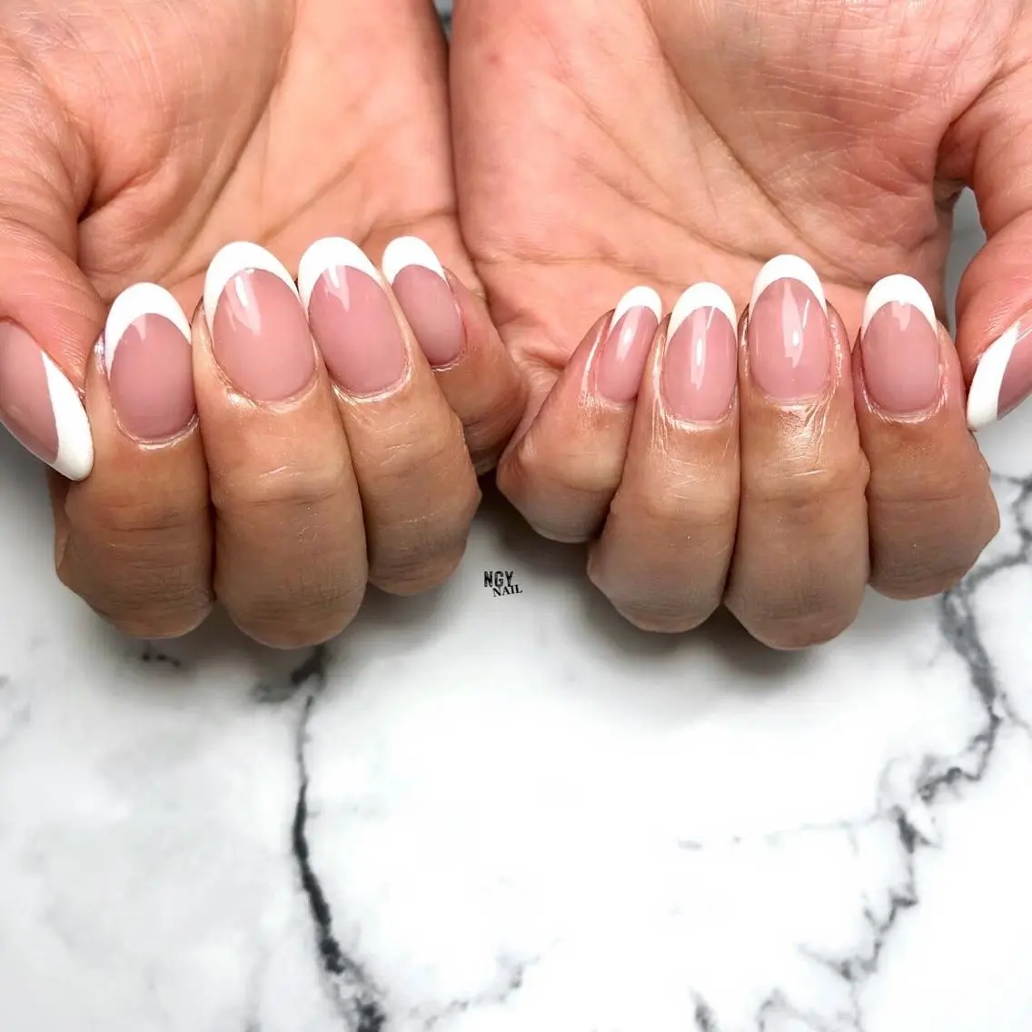 ネイル 長さ出し フレンチネイル ジェルネイル オフィスネイル ワンカラーネイル ハンドネイル NAIL NOWのネイルデザイン