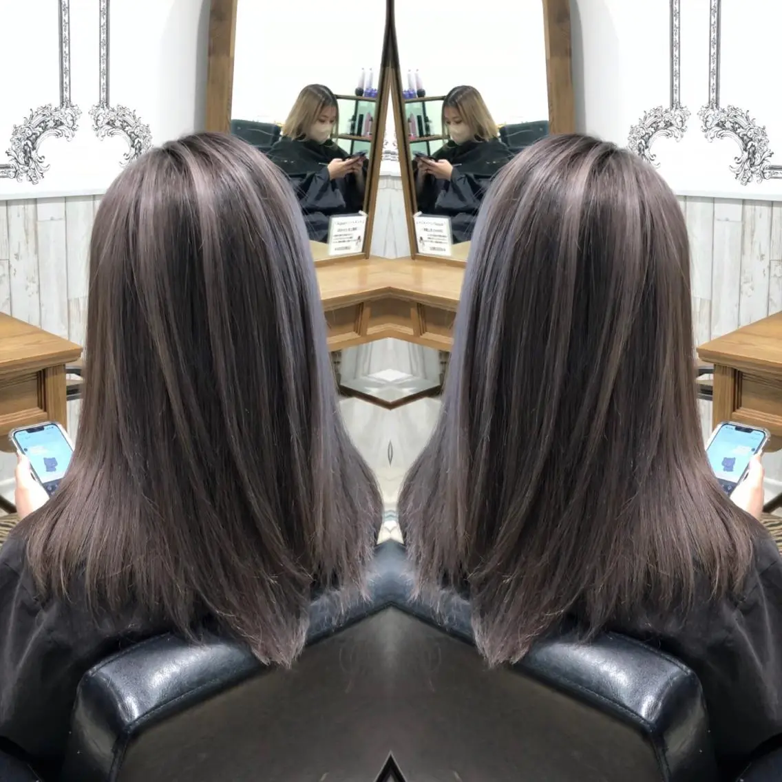 セミロング レイヤーカット 得能 雅人のヘアスタイル