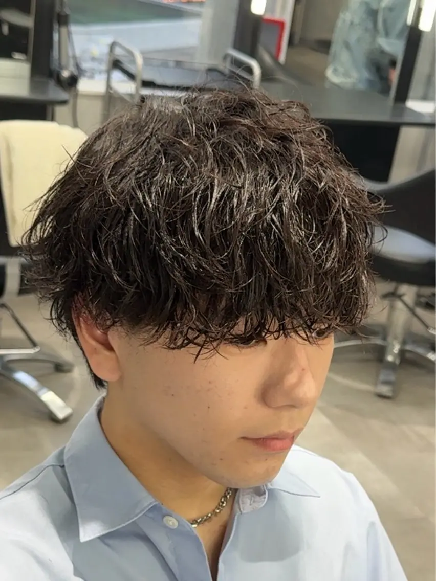 ショート カット パーマ 高橋 昂大のヘアスタイル