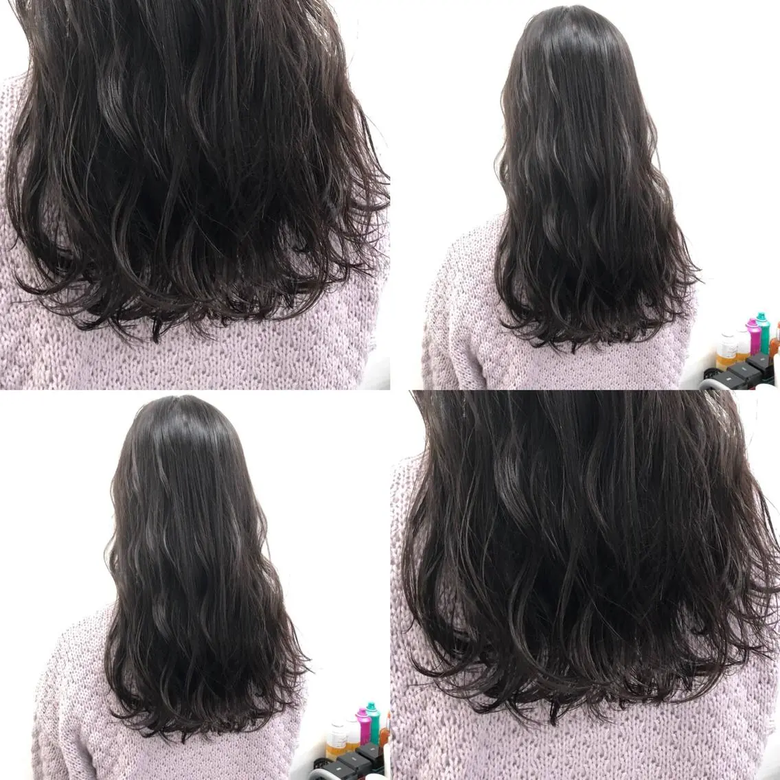 ミディアム カラー パーマ ヘアアレンジ メンズ キッズ 上品＆韓国風 🥀海心🥀のヘアスタイル