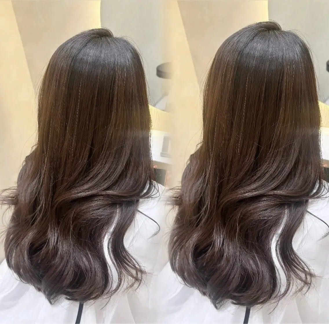 セミロング レイヤーカット Yukie♡ Zinaのヘアスタイル