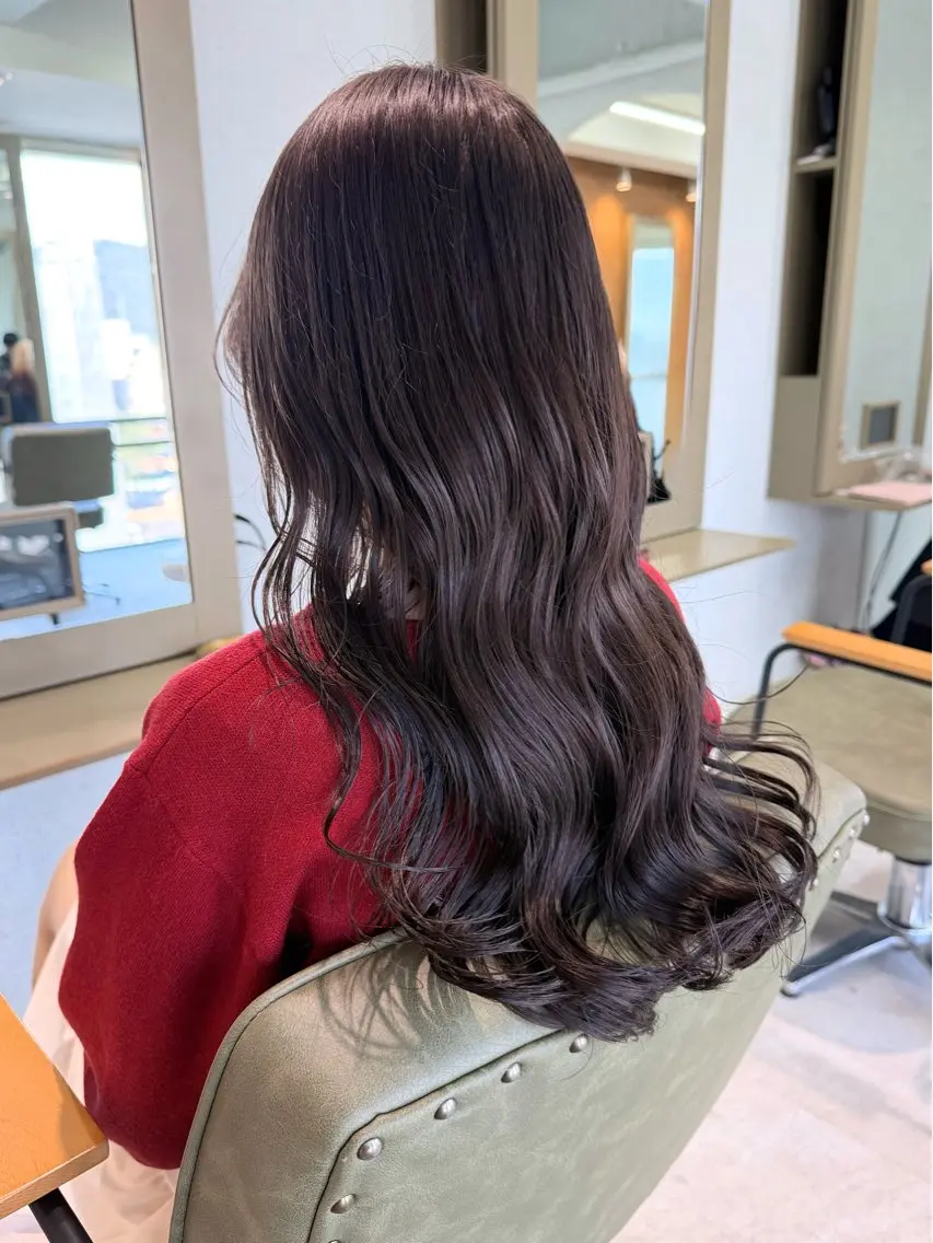 ロング カラー ヘアカラー 高砂 夢希のヘアスタイル