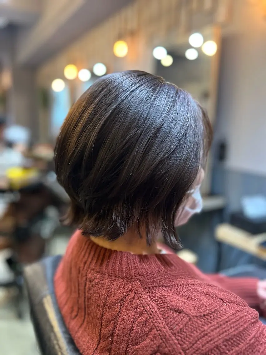 ショート カット ヘアカラー トリートメント 園田 彩音のヘアスタイル