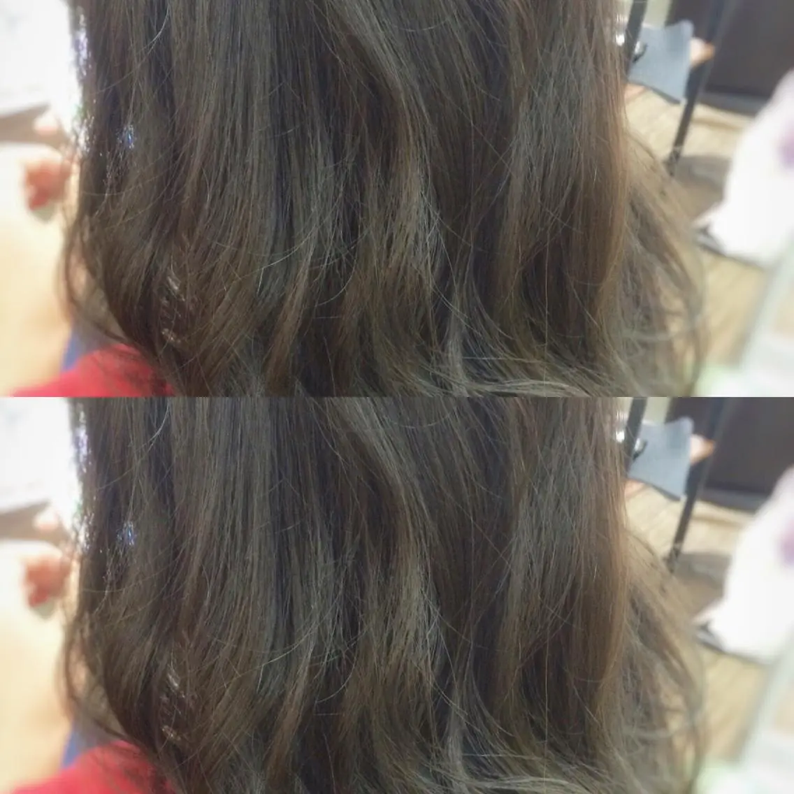 ミディアム セミロング カラー アッシュ 透明感カラー トリートメント たまプラーザ駅 YAMATOのヘアスタイル