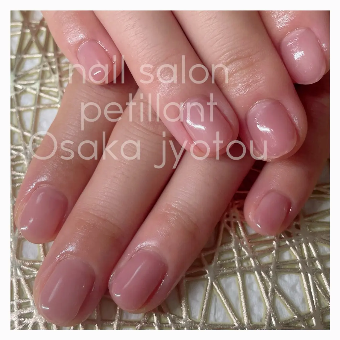 ネイル クリアネイル ピンク シンプルネイル nail salon petillantのネイルデザイン
