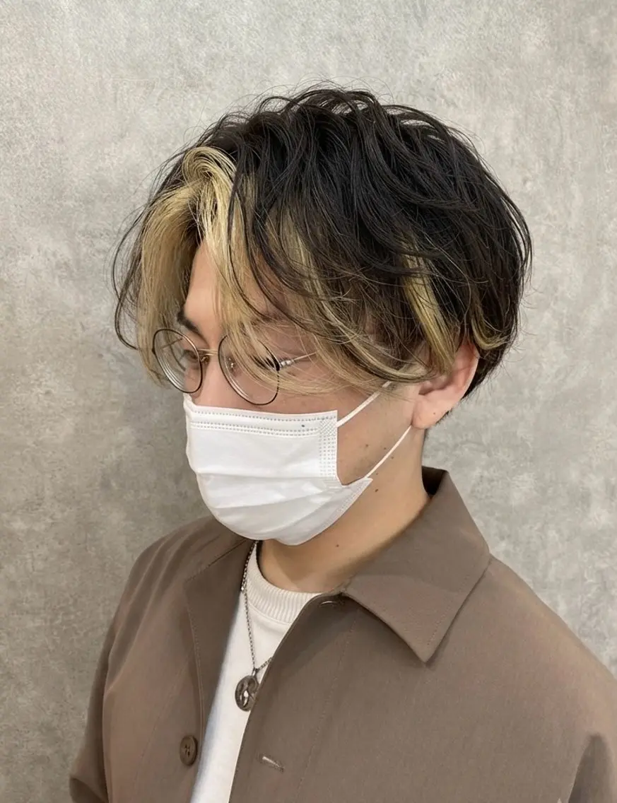 ショート カラー メンズ カット ヘアカラー トリートメント 【enil代表】 杉林和哉のヘアスタイル