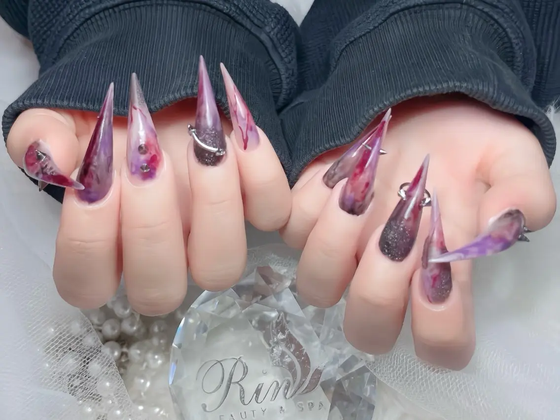 ネイル クリアネイル ドット フットネイル ジェルネイル グリーン ハンドネイル Rin Nail 新大久保店のネイルデザイン