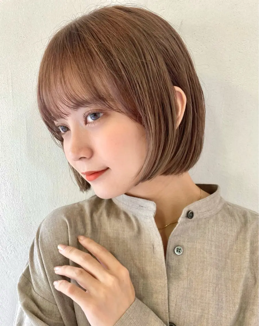 ショート ボブ カット ヘアカラー トリートメント レイヤー/メンズ 竹田凪儀のヘアスタイル