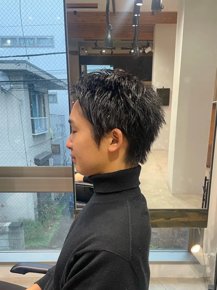 ショート メンズ ショートレイヤー スパイキーショート レイヤーカット ショートヘア 🌈月1夜モデル募集 📩ください⭐️のヘアスタイル