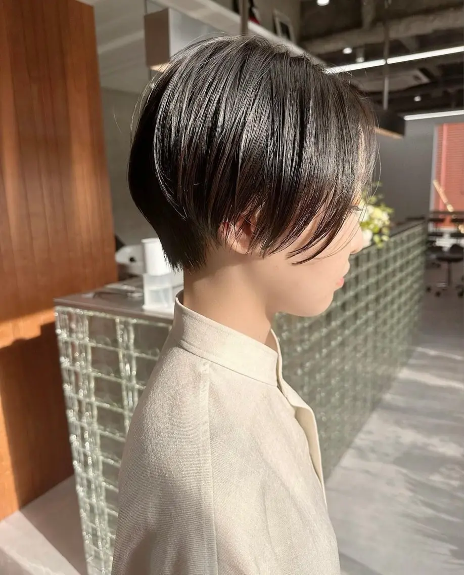 ショート ショートボブ ボブ ショートヘア カット ヘアカラー 👑ボブはお任せ ミヤノ👑のヘアスタイル
