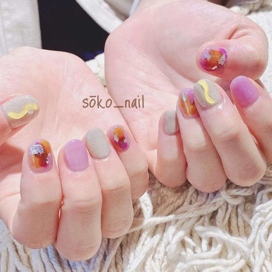 ネイル ハンドネイル megu  / sōko nailのネイルデザイン