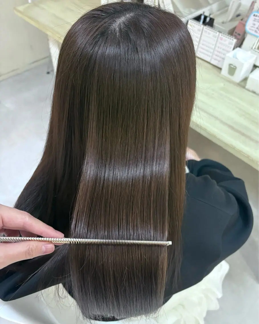 セミロング ヘアカラー トリートメント ACCOLE/ qualite/レナのヘアスタイル