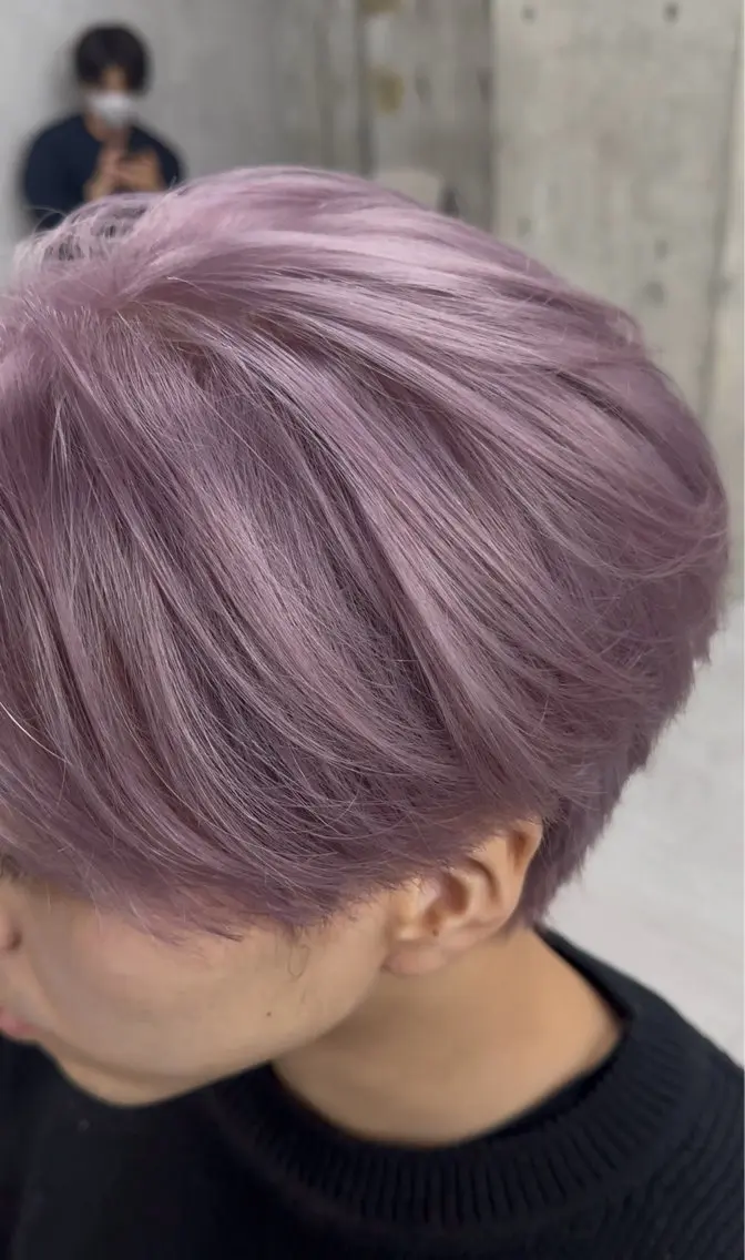 ショート カラー メンズ ヘアカラー 川又 龍吾のヘアスタイル